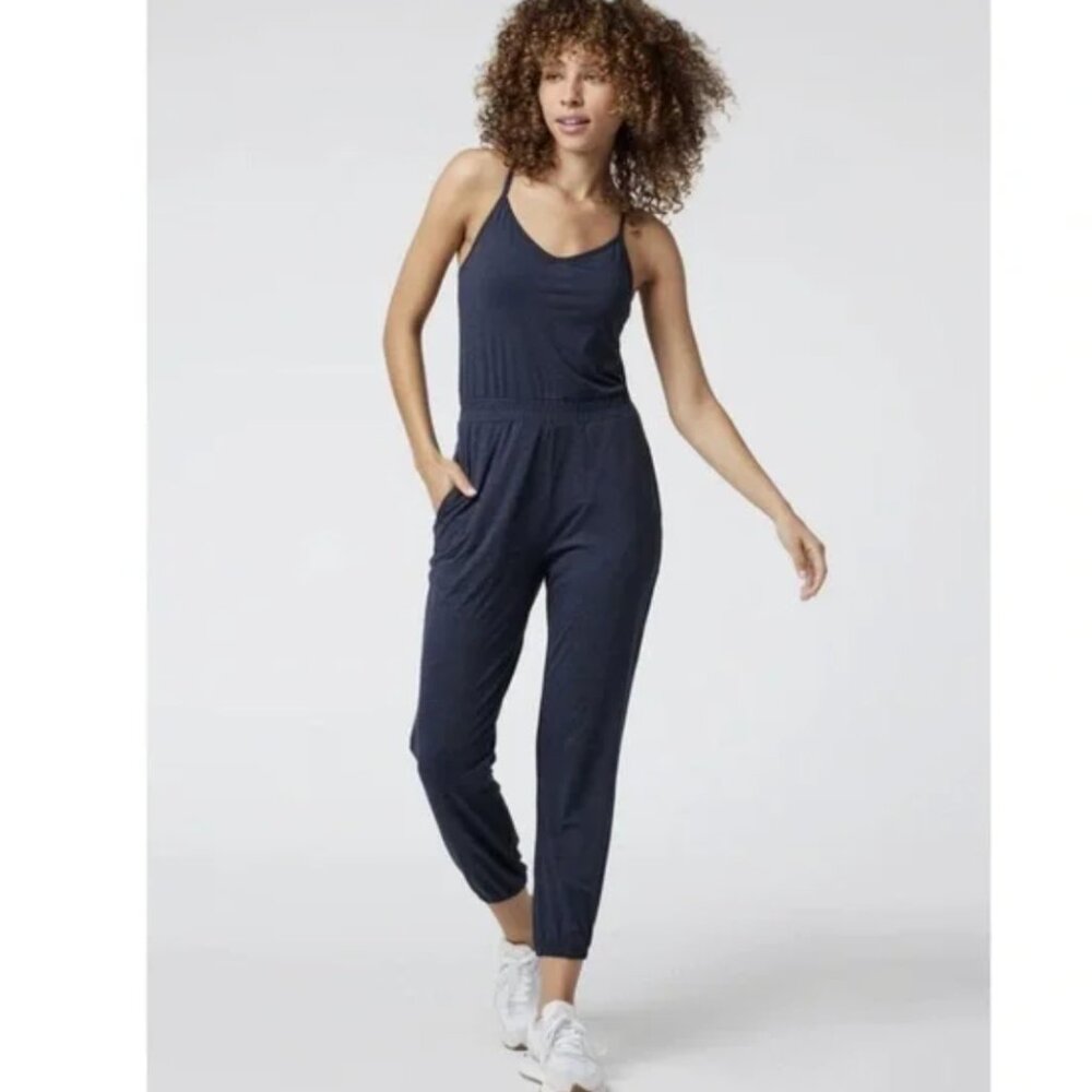 One Piece Comfortable Lounge Or Workout Outfit Pockets Bra Cups